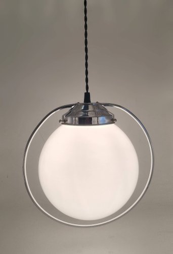 Suspension globe opaline