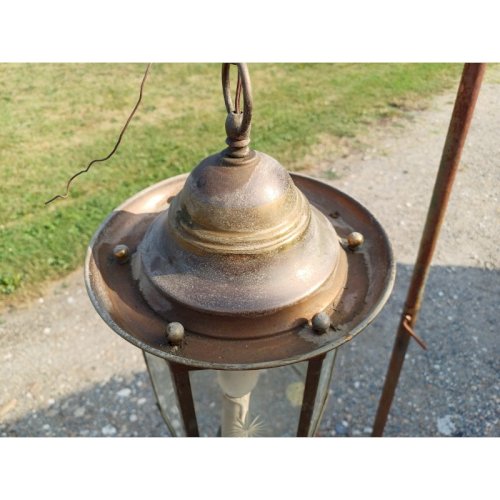 Suspension Laiton et Cristal