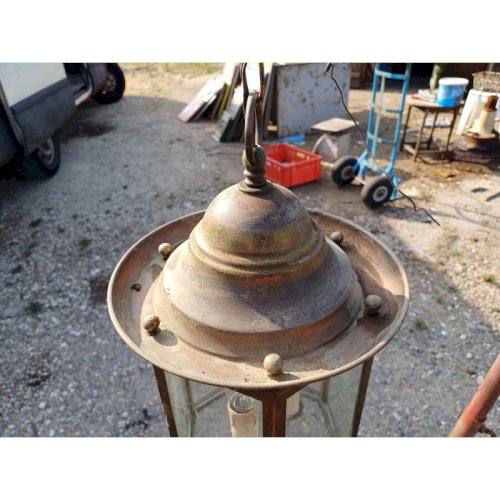 Suspension Laiton et Cristal