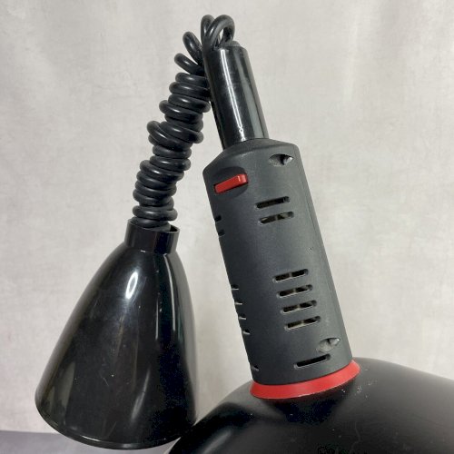 Suspension LIVAL Finland  métal vintage noir rouge style industriel