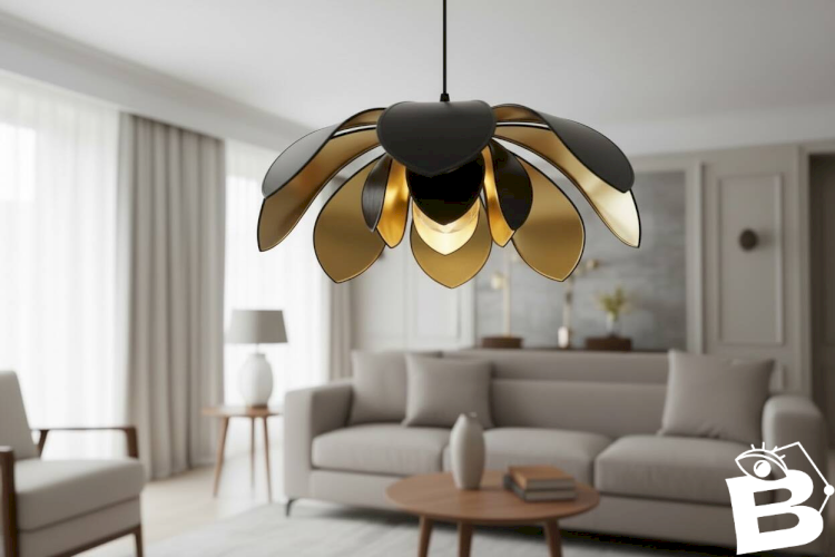 Suspension lotus par Robert de Schuytener