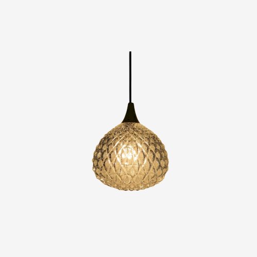 SUSPENSION, LUSTRE  POINTE DE DIAMANT  EN FORME DE GOUTTE DEAU ANNEES 50 60