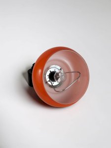 Suspension monte et baisse en verre orange