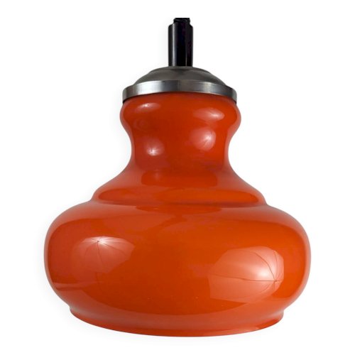 Suspension monte et baisse en verre orange