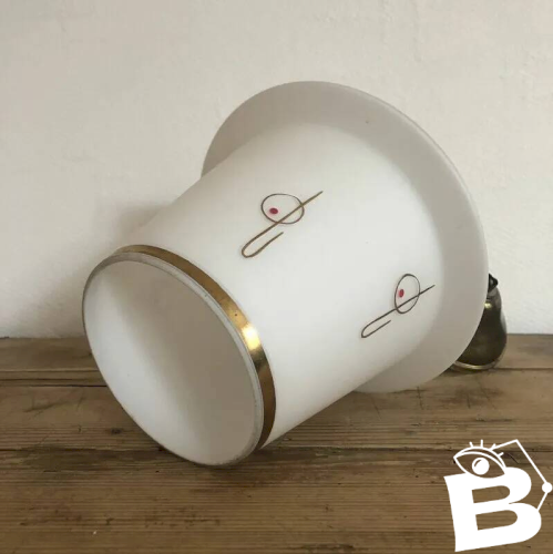 Suspension opaline vintage
