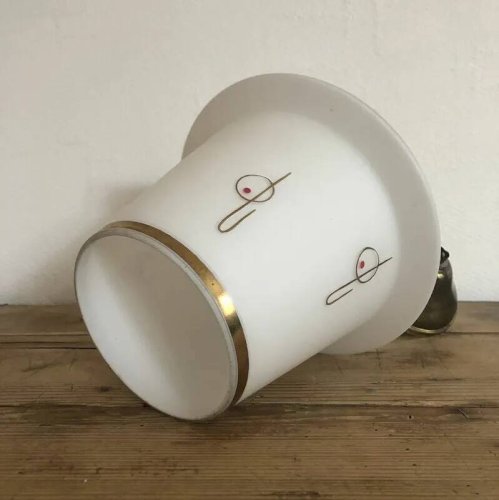 Suspension opaline vintage