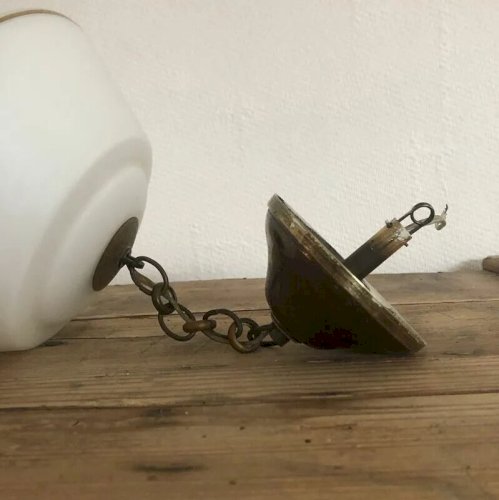 Suspension opaline vintage