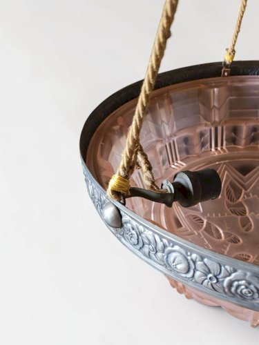 Suspension Vasque Art déco 1920-30