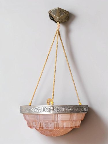 Suspension Vasque Art déco 1920-30