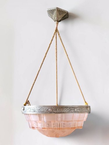 Suspension Vasque Art déco 1920-30