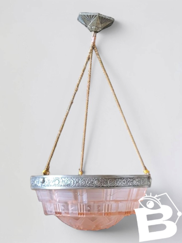 Suspension Vasque Art déco 1920-30