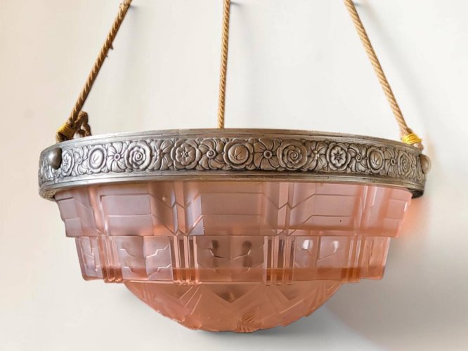 Suspension Vasque Art déco 1920-30