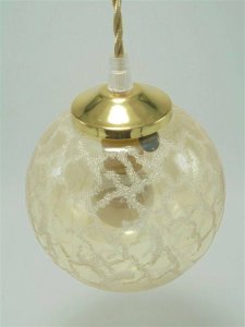 Gold glass pendant