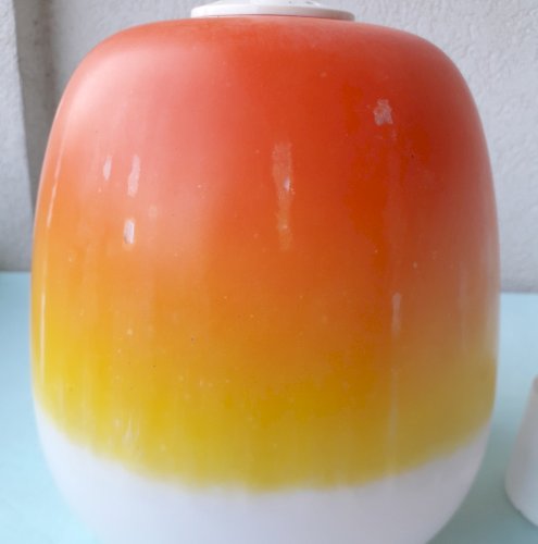 Suspension verre orangé