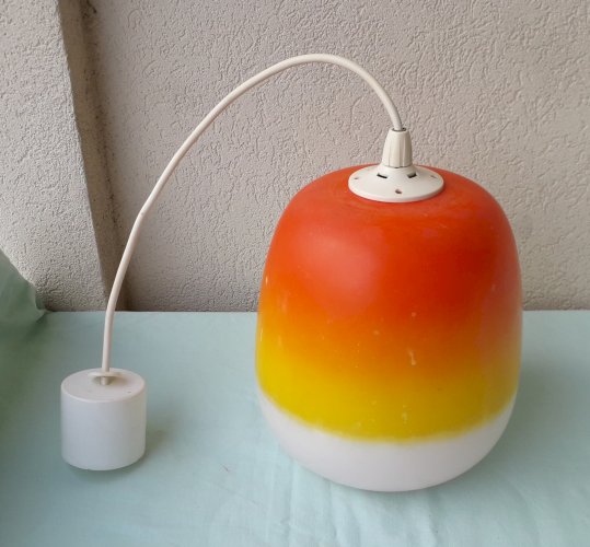 Suspension verre orangé