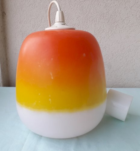 Suspension verre orangé