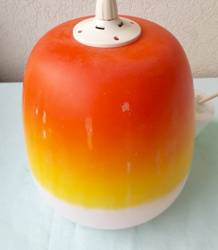 Suspension verre orangé