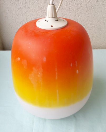 Suspension verre orangé