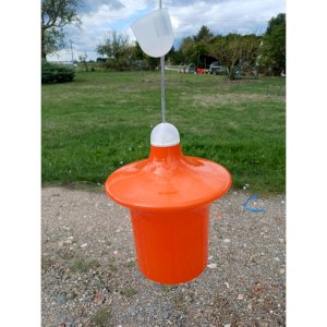 suspension Vintage des Années 70 en Opaline