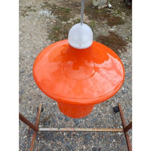 suspension Vintage des Années 70 en Opaline