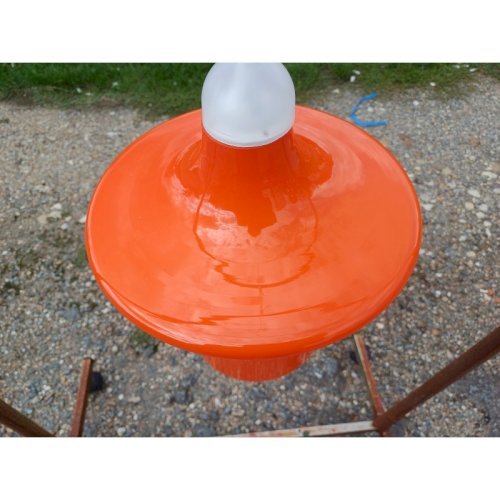 suspension Vintage des Années 70 en Opaline