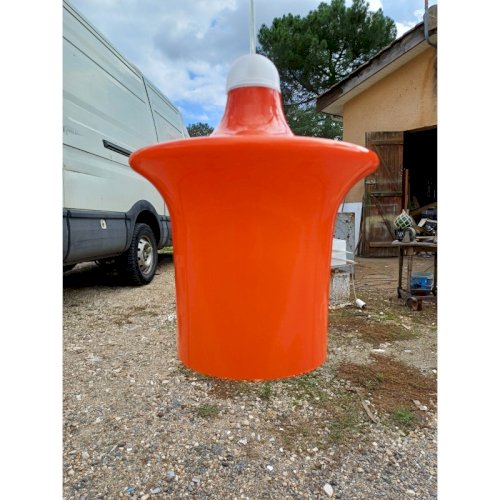 suspension Vintage des Années 70 en Opaline