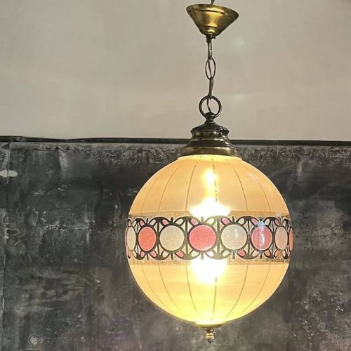 Suspension vintage esprit Art Déco