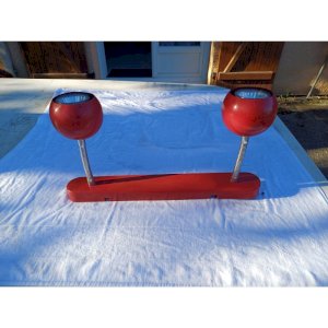 Suspension Vintage Métal Rouge