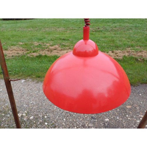 Suspension Vintage Métal Rouge