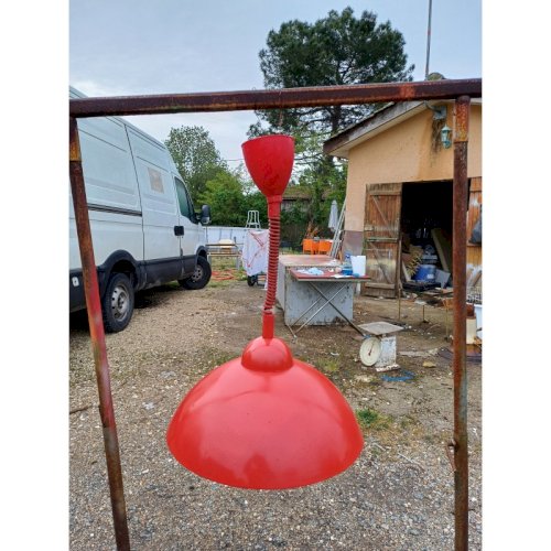 Suspension Vintage Métal Rouge