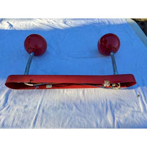 Suspension Vintage Métal Rouge