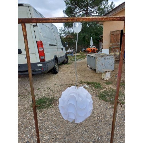 Suspension Vintage Plastic Blanc