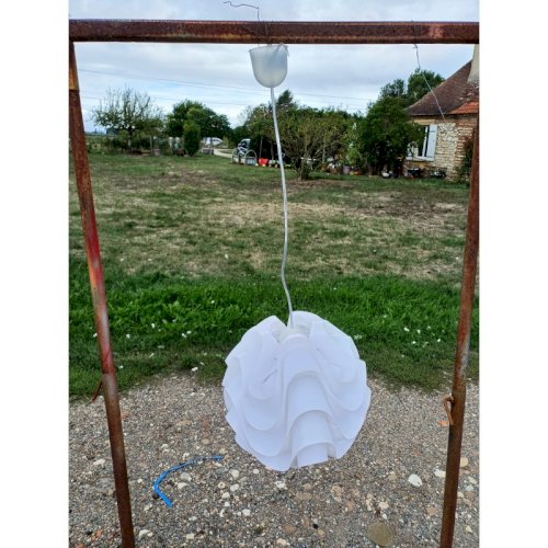Suspension Vintage Plastic Blanc