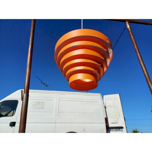 Suspension Vintage Plastic Orange