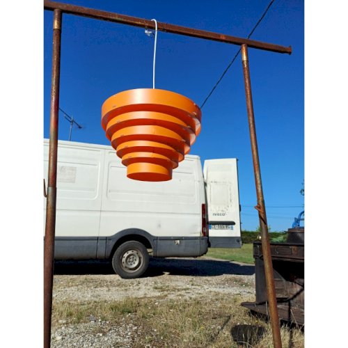 Suspension Vintage Plastic Orange