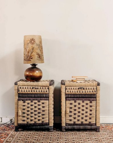 Suzanne, la lampe en céramique et parchemin N°453