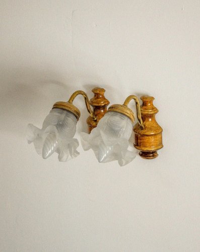 Suzette, la paire d'appliques en opaline N°82