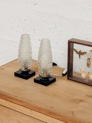 Suzette, la paire d'appliques en verre N°105