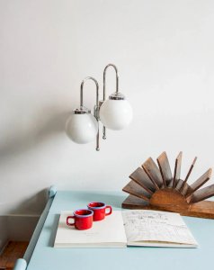 Suzette, the chrome wall lamp No. 104