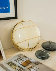 Suzette, l'applique en métal doré et verre N°124