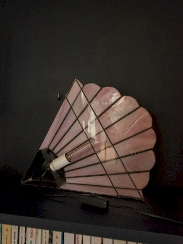 Suzette, l'applique éventail en verre rosé N°125