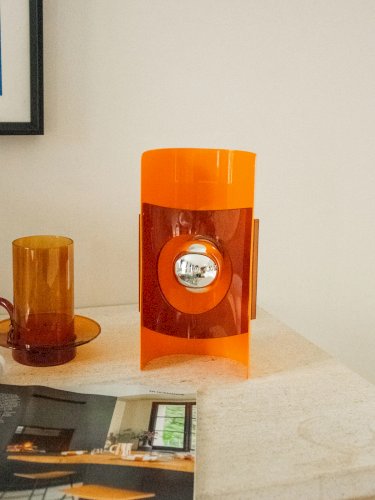 Suzette, l'applique Space Age en plexi orange N°122