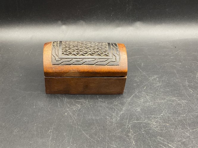 Tabatière Sculpture Bois art africain NGOGO LUCETE