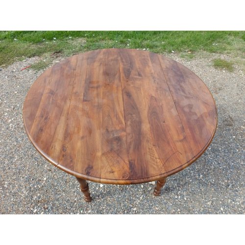 Table 6 Pieds Ouvrante en Noyer 19 éme