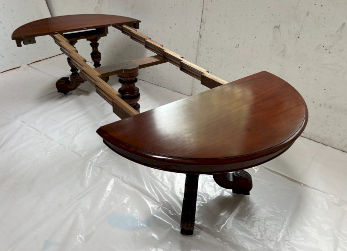 Table a pied central Napoléon III Acajou massif XIX siècle