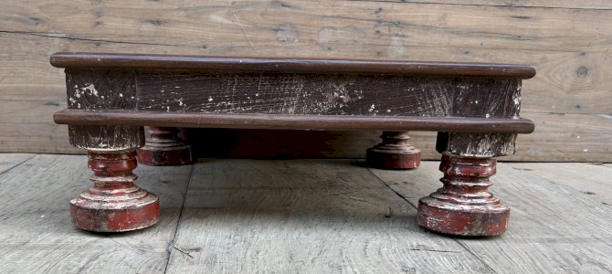 Burmese teak coffee table