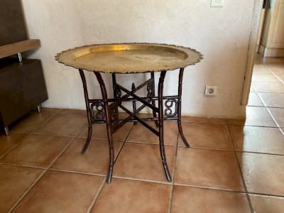 Indochina tea table, Chinese 19th century with dragon decoration...