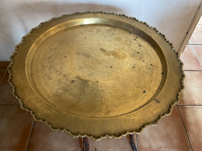 Table à Thé indo chine , Chinoise XIXème décor dragon …….