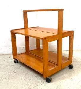 Table basse a système pliable en sapin massif XX siècle