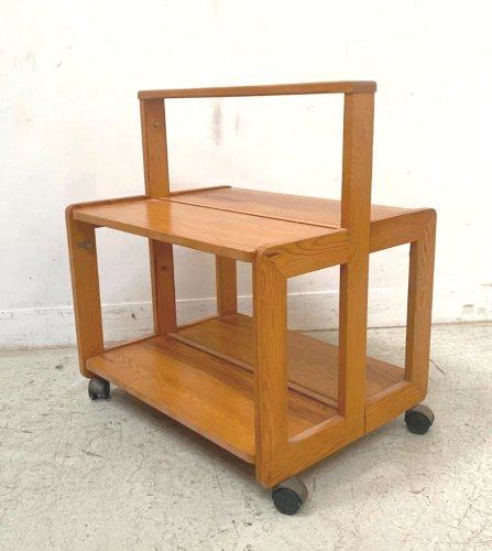 Table basse a système pliable en sapin massif XX siècle